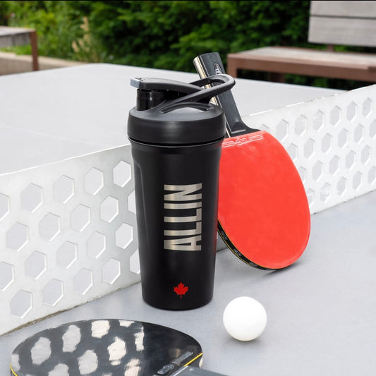 ALLIN Premium Stainless Steel Shaker Bottle (740ml) - Matte Black