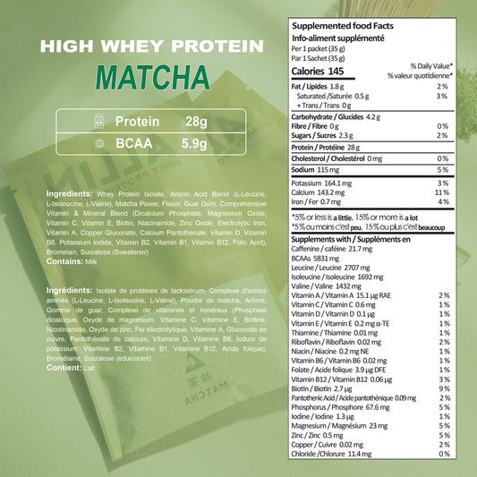 ALLIN 100% Whey Protein Isolate – Matcha Flavor