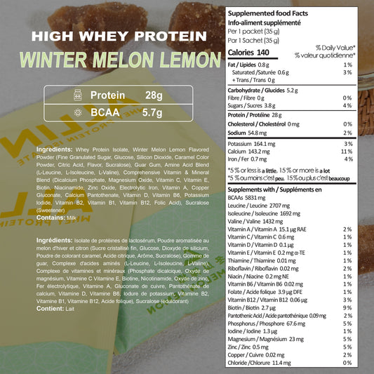 ALLIN 100% Whey Protein Isolate — Winter Melon Lemon