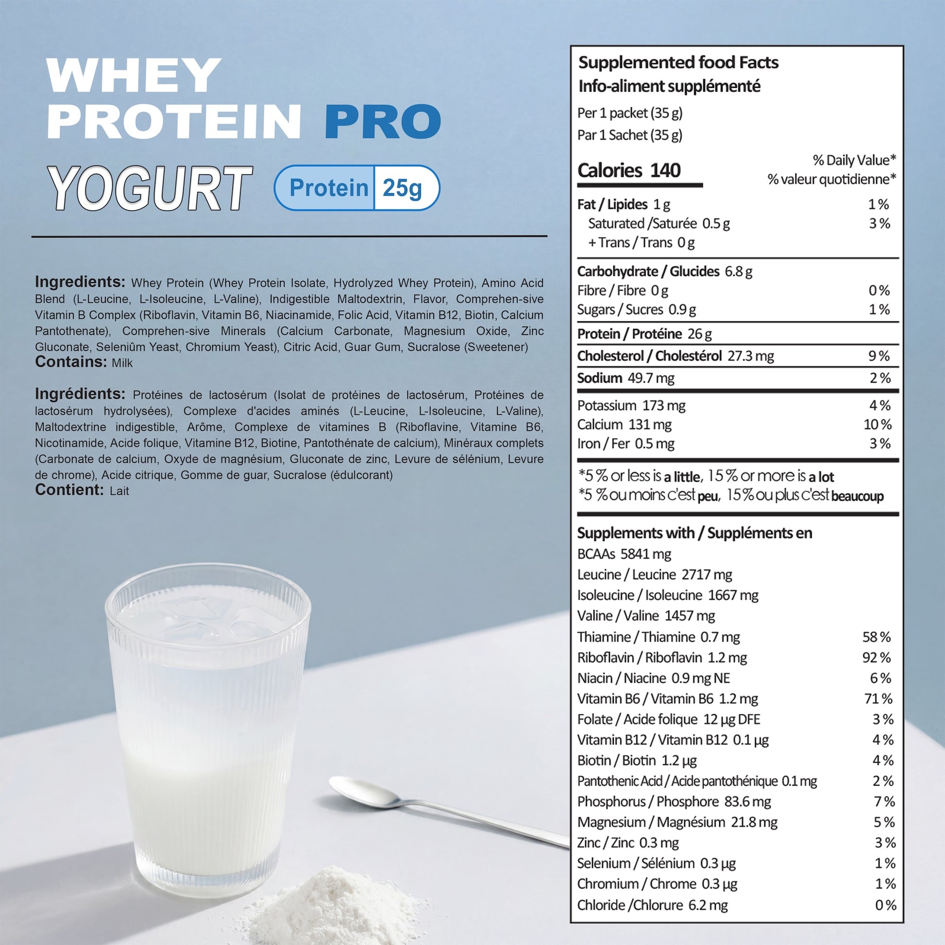 ALLIN 100% Dual Action Hydrolyzed + Whey Protein Isolate Powder Whey Protein Pro – Yogurt Flavor